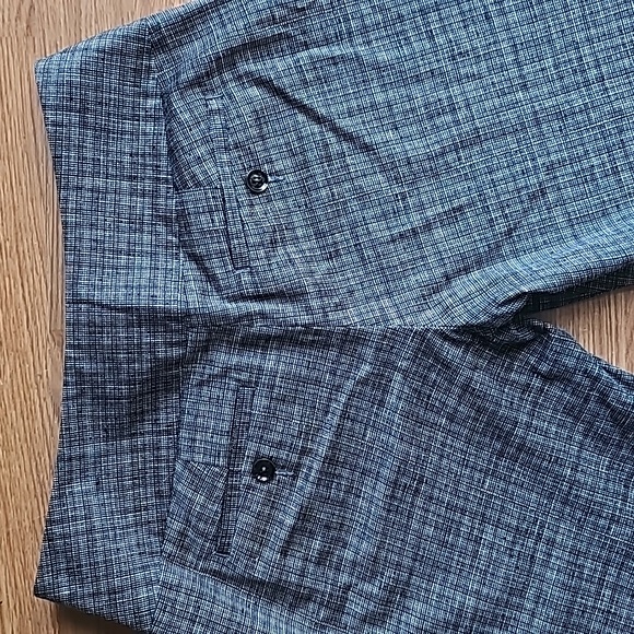 Express Design Studio Editor Black White Twill Stretch Capri Pants Womens Size 0 - Picture 4 of 14